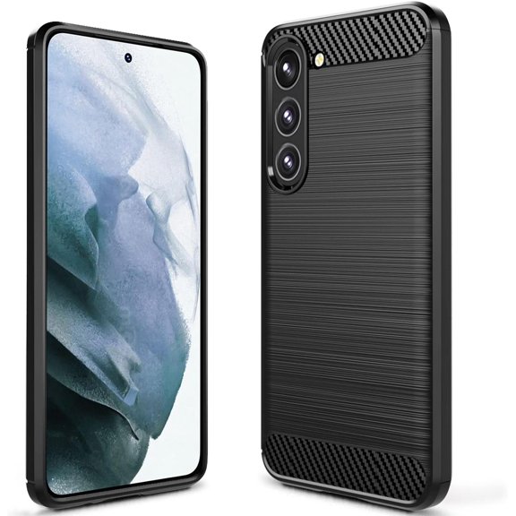 for Samsung Galaxy S23 Plus Case Samsung S23 Plus Case TPU Shock Absorption Technology Raised Bezels Protective for Galaxy S23 Plus(TPU Black)