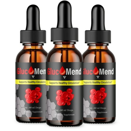 (3 Pack) Glucomend Glycogen Drops, Gluco Mend Advanced Formula Supplement (6oz)