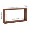 thumbnail image 5 of Evelyn&Zoe Modern Farmhouse 55" Wide Satin Walnut Console Table, 5 of 7