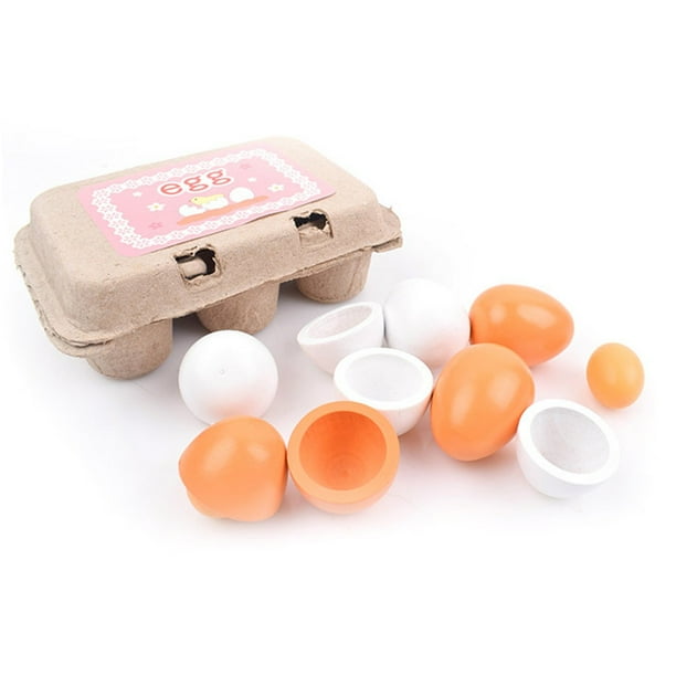 Juguetes Para Niño Juego de simulación de madera de 6 piezas para niños, juguete de Pascua Juguetes Para Bebe 1 Año
