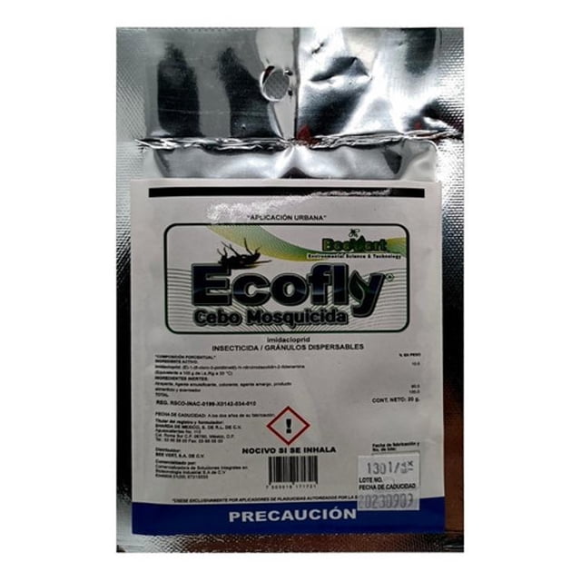 Cebo Venenoso Atrayente Moscas Granulado Ecofly 20 Grs Beevert Cebo Granulado