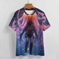 thumbnail image 3 of Octopus in The Mysterious Ocean Women's T-Shirt Short Sleeve T Shirts Tops Tee Ladies Loose T, 3 of 6