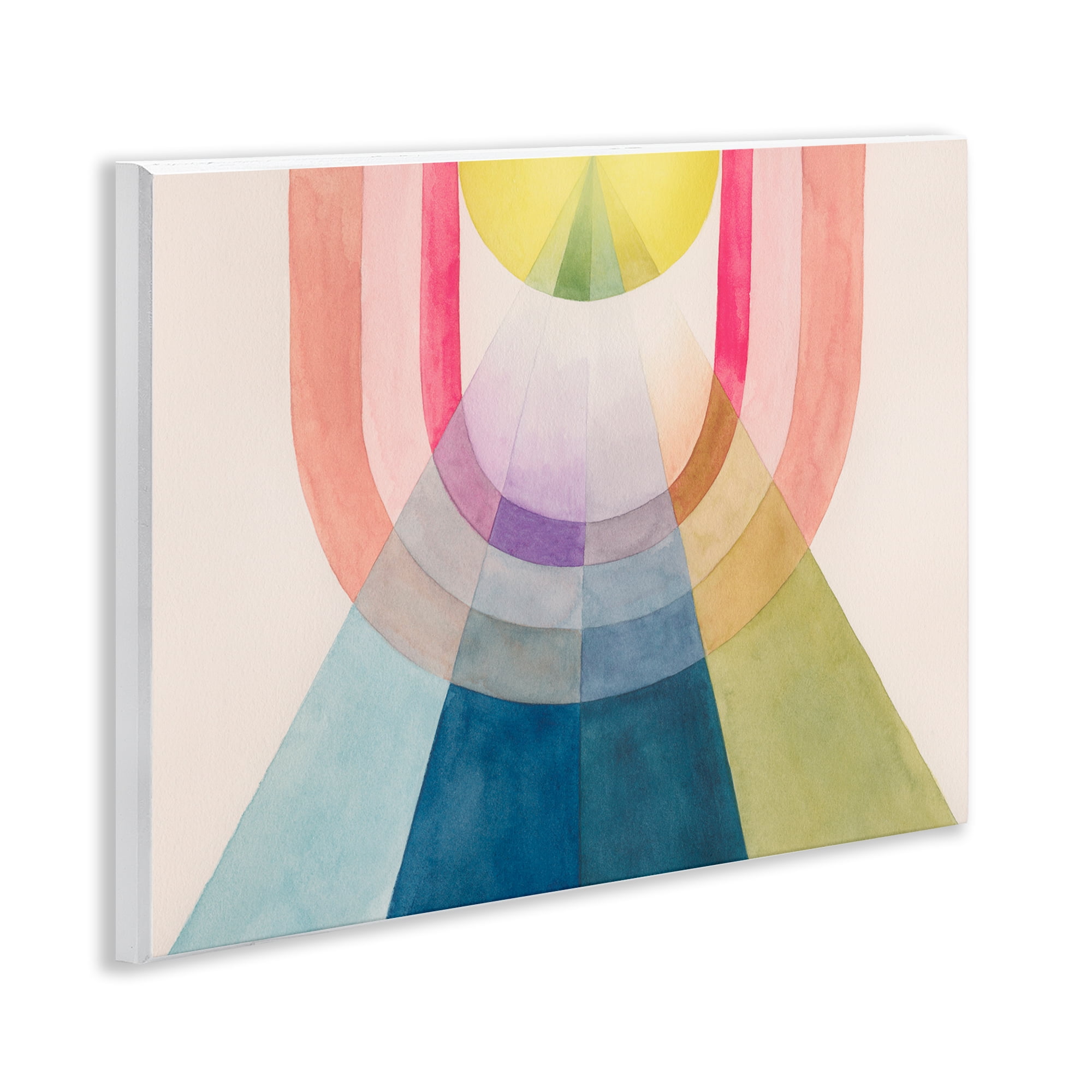 Stupell Industries Abstract Arches & Rays Abstract Painting Unframed Art Print Wall Art, 14 x 11