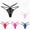 7 Colors, variant on 7 Pcs Women's Lace Thong Cheeky Knickers Sheer Mesh G strings Breathable Panties Hipster Hollow out Underwear (7 Colors,M)