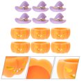 thumbnail image 2 of 12pcs Halloween Table Ornament Resin Pumpkin Witch Hat Decorations Micro Scene Decorations, 2 of 8