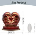 thumbnail image 3 of Red Love Heart 2D Flat Decorations,Valentine’S Day Decorations,Home Decor,Perfect Valentine’S Day Gifts,Mother’S Day Gifts,Anniversary,Wedding,Party,Romantic Tabletop Decoration, 3 of 8