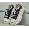 thumbnail image 2 of Women's Thick Sole Platform Sneakers - Anti-Slip & Breathable Lace-Up Sports Shoes for Running, Walking and Shopping, 2 of 13