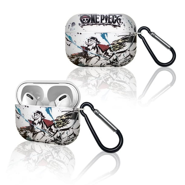 Case for AirPods 3 Generation: Creative One Piece Anime Cool Compatible  with 2023 Apple Earphone Wireless Charging Protective Cover(White Beard)