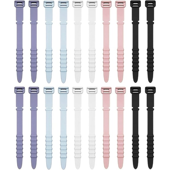 Reusable Cable Management Organizer,Cord Ties,Cable Straps Wire Organizer for Earphone,Phone 7