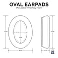 thumbnail image 3 of Almohadillas viscoelásticas de repuesto para auriculares supraaurales, 3 of 8