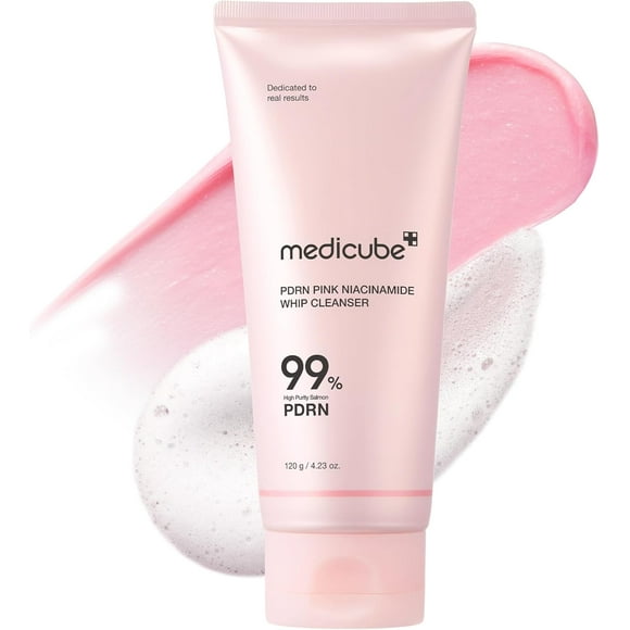 medicube PDRN Marshmallow Whip Cleanser | Face Wash, Cleansing Foam for Pore Care & Uneven Skin Tone | Gentle Daily Deep Cleansing | Hydrating and Nourishing Facial Cleanser | Korean Skincare