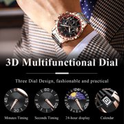 Poedagar Watch for Man Luxury Chronograph Men Watch Stainless Steel Quartz Male Watches
