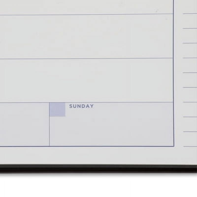 Gallery Leather Undated Weekly Pad Planner - Acadia Black - 7"x 11"