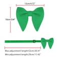 thumbnail image 4 of Pajarita Pre-Atada Allegra K Terciopelo verde One Size, 4 of 5