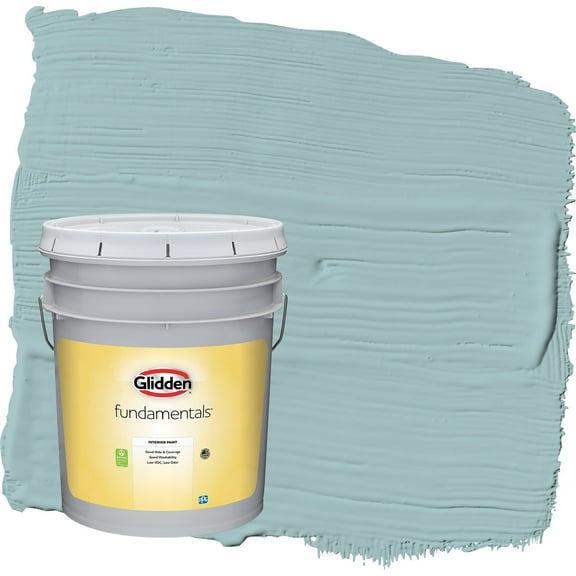 Glidden Fundamentals Lazy River / Blue Semi-Gloss Interior Paint, 5 Gallon