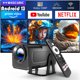 thumbnail image 2 of Magcubic HY320 NTV Netflix Officially Licensed Android 13 Projector with 1080P 500ANSI Prime Video YouTube WIFi BT5.2 Portable, 2 of 5