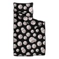 thumbnail image 2 of Baseballs Piles Black Pattern Teens Toddler Nap Mat with Pillow, Sleeping Mat Bag for Preschool Daycare 50"x20", 2 of 6