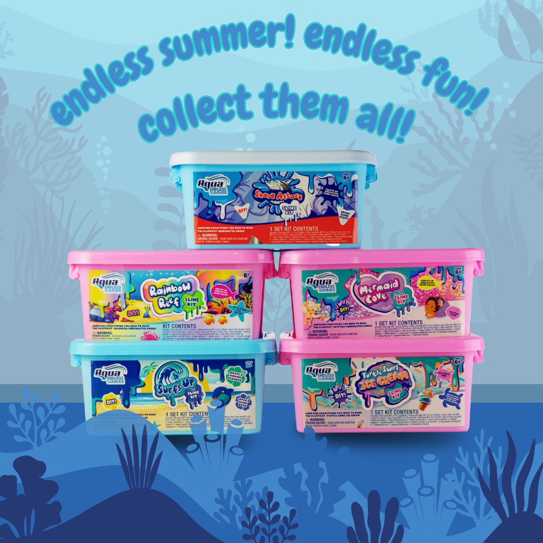 Aqua DIY Slime Kit with Carrying Case, Shark Attack