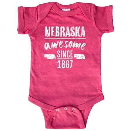 

Inktastic Nebraska Awesome Since 1867 Gift Baby Boy or Baby Girl Bodysuit
