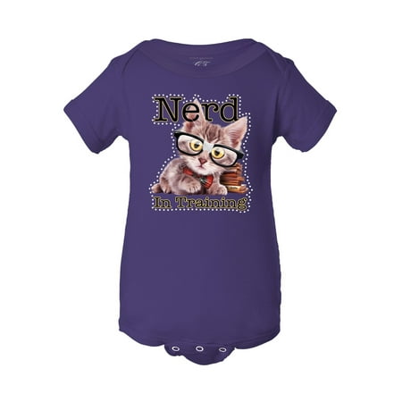 

Infant Nerd in Training Bodysuit - Purple - 12M