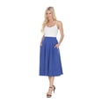 thumbnail image 5 of White Mark Women's Flared Midi Skirt, 5 of 11