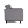 thumbnail image 3 of Sofá Cama con Portavasos de Velvet Gris Claro con Tecnología Beehive Airflex FoamModelo Rocco, 3 of 9