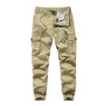thumbnail image 2 of Eashery Cargo Joggers Men Camo Cargo Work Pants Trousers Twill Jogger Pants Cargo Pants for Men (Khaki,33), 2 of 3