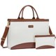 thumbnail image 1 of Bolsa de mano para portátil LOVEVOOK para mujer de 15.6 pulgadas con bolso de mano, color blanco, 1 of 7