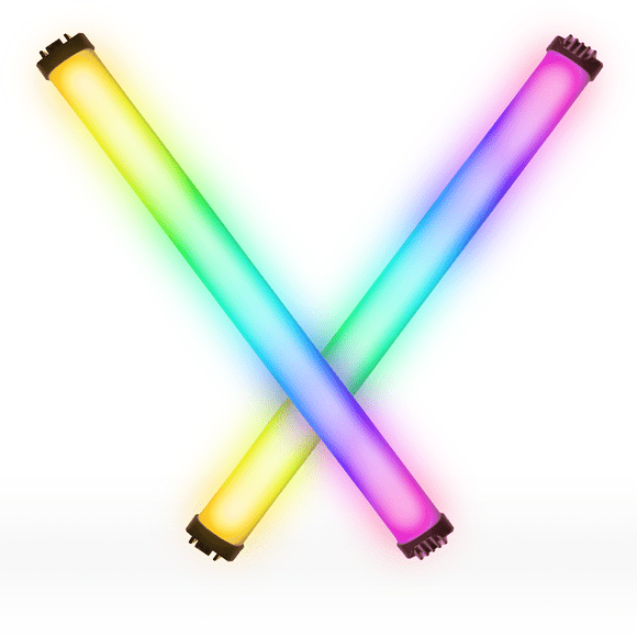 Kit de iluminación LIVLUX G50 con 2 barras LED RGB recargables de 54 cm, 18W, 2700K a 6500K y batería 4000 mAh