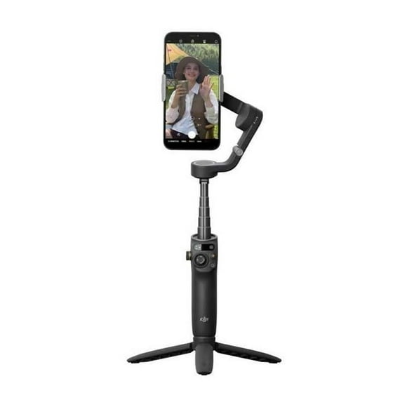 DJI Osmo Mobile 6 Gimbal Stabilizer for Smartphones, 3-Axis Phone Gimbal, Built-In Extension Rod, Object Tracking, Portable and Foldable, Vlogging Stabilizer, YouTube TikTok, Slate Gray