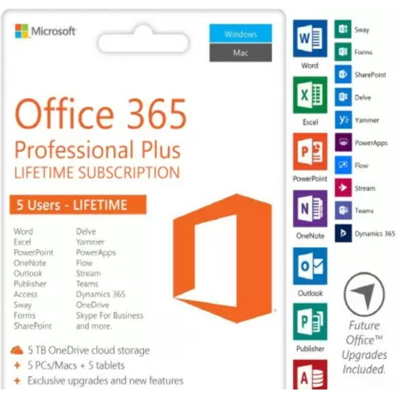 Microsoft Office 365 Professional Plus - 1 PCs/Macs