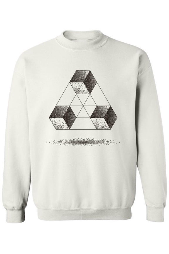 Penrose Triangle Design  Sweatshirt Men -Image by Shutterstock, Male Medium