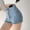 Blue, variant on HAIJIE Women's Swim Shorts Elastic High Waist Tailored Shorts 2026 Hiking Cargo Swim Shorts Outdoor for Women High Waist Loose Fitting Liner Upf50