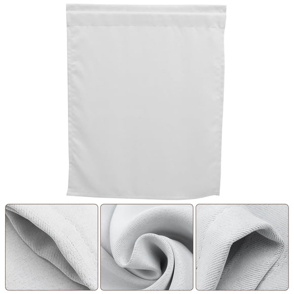 CRILSTYLEO Polyester White Short Curtain for Bathroom Kitchen Camper Window Decorative Rv Curtain