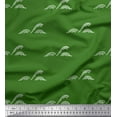 thumbnail image 1 of Soimoi Green Heavy Canvas Fabric Artistic Waves Abstract Printed Fabric 1 Yard 58 Inch Wide, 1 of 3