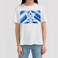 thumbnail image 4 of Flag of Israel 100% Cotton White T-Shirt Men's Classic Crew Neck Top Fashion Summer Casual Tee Shirt, 4 of 5