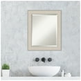thumbnail image 4 of Amanti Art Cottage White Silver Beveled Wood Bathroom Wall Mirror, 4 of 10