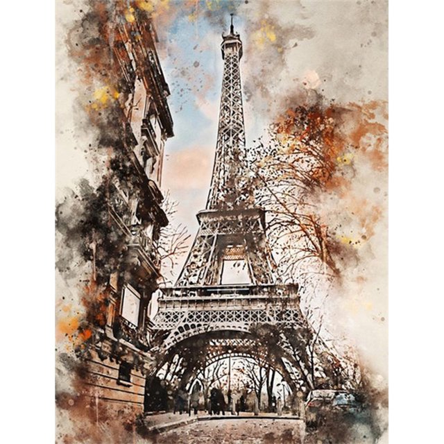 Hilo de bordar Torre Eiffel Full Eco-cotton 11CT Punto de cruz contado (ACC-126 FLhrweasw Nuevo