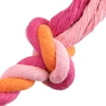 thumbnail image 4 of One Paw, Knotted Rope Chew Toy for Dogs, Tug of War, Pink, 4 of 6