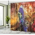 thumbnail image 5 of Ambesonne Colorful Shower Curtain, Prometheus Cave View, 69"Wx84"L, Multicolor, 5 of 5