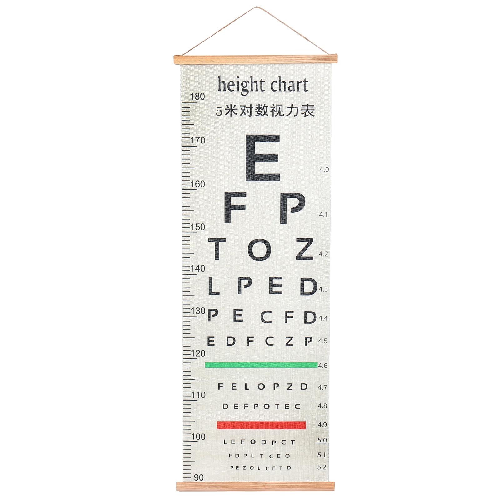 Eye Chart Pocket Eye Chart for Home Eye Exams Standard Visual Testing