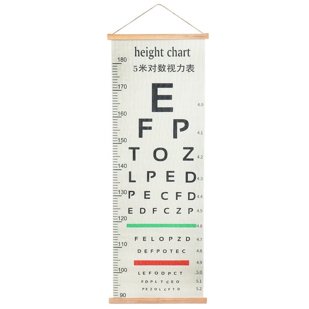 Eye Chart Pocket Eye Chart for Home Eye Exams Standard Visual Testing