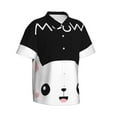 thumbnail image 2 of Uemuo Cat Meow Printed Regular Fit Short Sleeve Casual Hawaiian Shirt for Men,Aloha shirt,Tropical shirt,Floral print shirt,Vacation Beach shirt-3X-Large, 2 of 9
