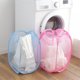 thumbnail image 4 of Cesto de malla para ropa sucia desplegable con asas resistentes - Cestas de ropa plegables portátiles para dormitorio, baño y viajes, 4 of 8
