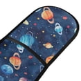 thumbnail image 2 of Dailycode Double Sided Oven Mitt with Loop Heat Resistant Kitchen Long Potholders 7" x 35" Planets Star Sun, 2 of 6
