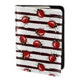 thumbnail image 2 of Pofeuu Ladybugs on Black and White Striped1 Print Travel Document Organizer Passport Holder Men Women for Family (6.5 in x 4.5 in),Wallet Holder Credit Card Clutch Bag Case, 2 of 5