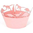 thumbnail image 3 of EBTOYS 50pcs Cupcake Wrappers Dinosaur Cupcake Liners for Wedding Party Fancy Party Decoration (Pink), 3 of 5
