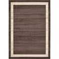 thumbnail image 2 of Unique Loom Del Mar Collection Contemporary Transitional Area Rug, 7' x 10', Brown/Ivory, 2 of 2