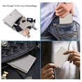 thumbnail image 5 of Cartera de Metal para Tarjetero, Ultradelgada Acero Inoxidable con Bloqueo RFID Tarjeta CréDito, Color, 5 of 5