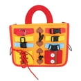 thumbnail image 3 of Kids Busy Board, Toddler Busy Board Felt Material Light Weight Multi Purpose With A Strap For Home, 3 of 8